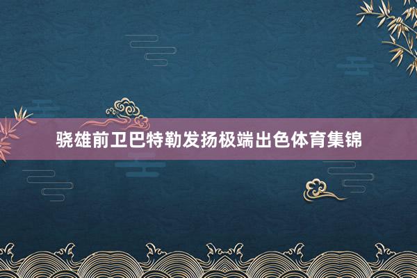 骁雄前卫巴特勒发扬极端出色体育集锦