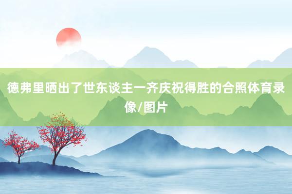 德弗里晒出了世东谈主一齐庆祝得胜的合照体育录像/图片