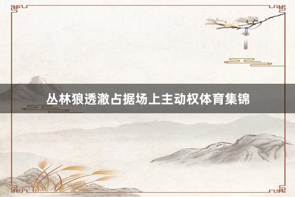 丛林狼透澈占据场上主动权体育集锦
