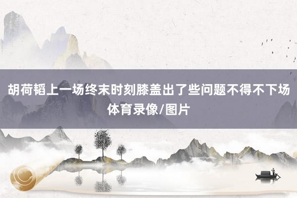 胡荷韬上一场终末时刻膝盖出了些问题不得不下场体育录像/图片