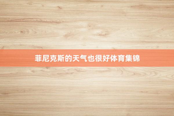 菲尼克斯的天气也很好体育集锦