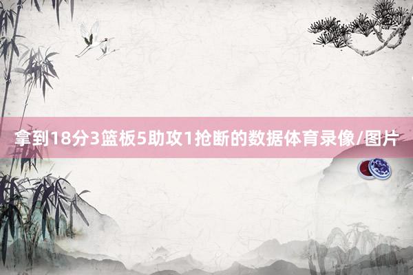拿到18分3篮板5助攻1抢断的数据体育录像/图片