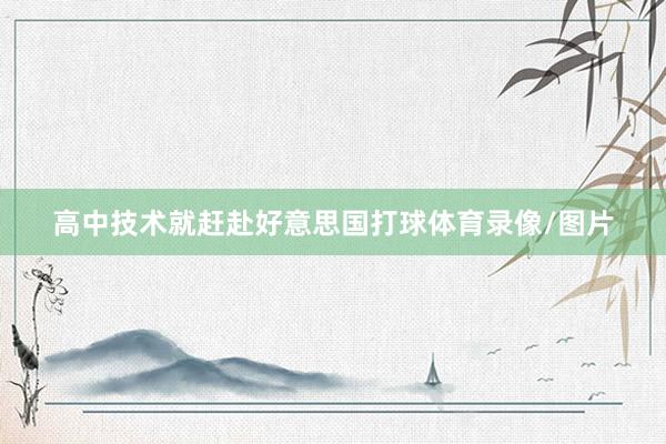 高中技术就赶赴好意思国打球体育录像/图片