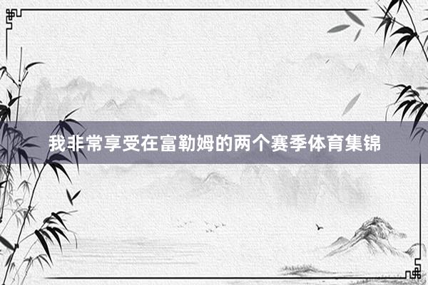 我非常享受在富勒姆的两个赛季体育集锦